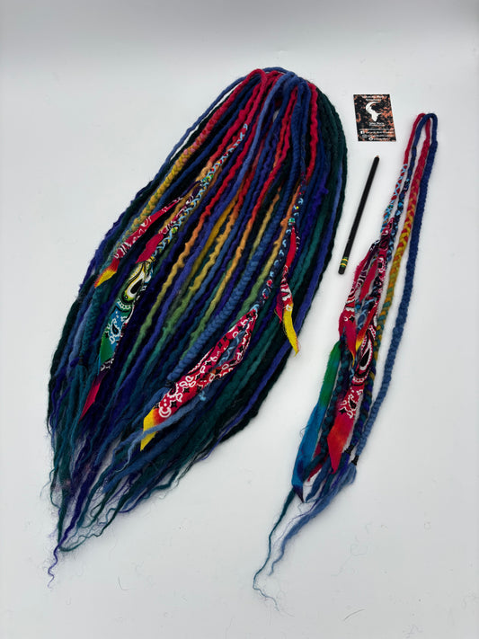 Peacock Rainbow Chunky Wraps