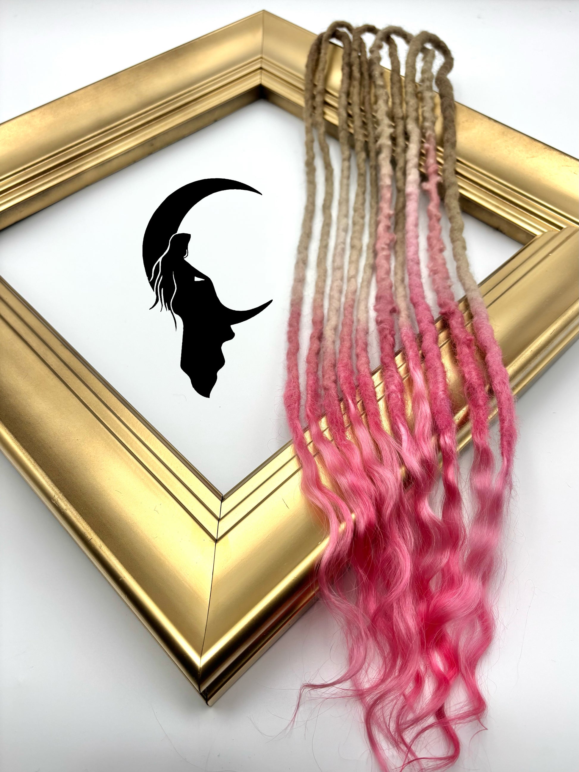 Blonde to Mixed Pinks - Girl On The Moon Dreadlocks